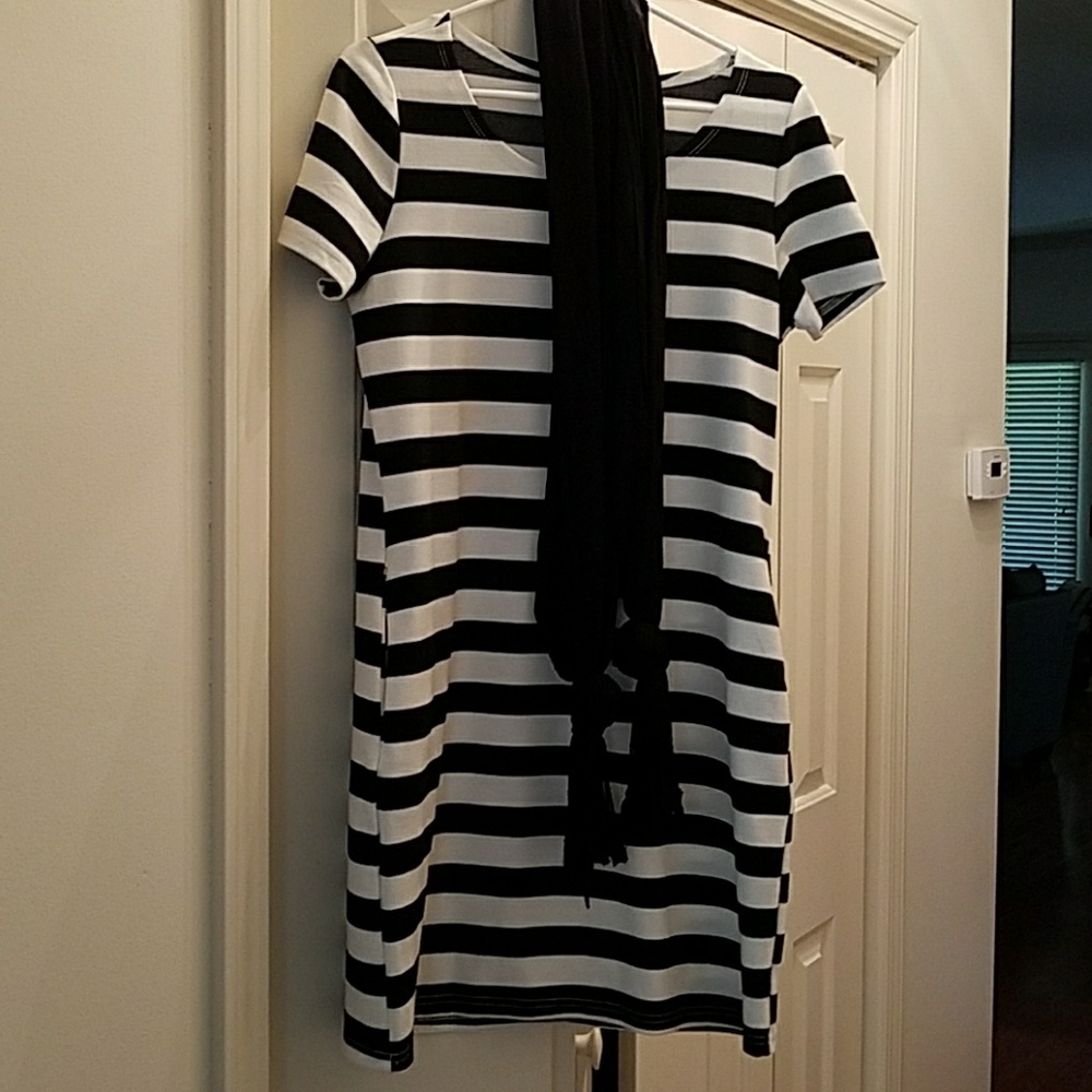 Dress and scarf
